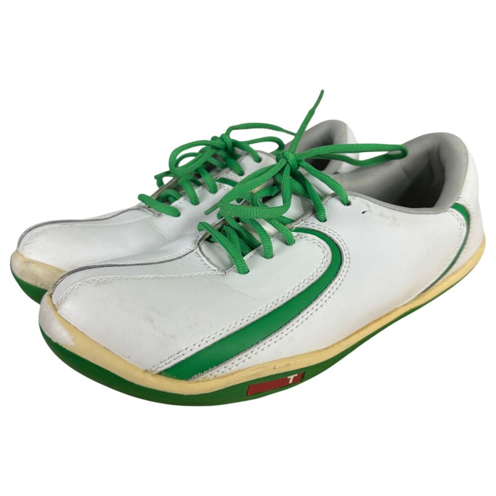 True Linkswear White Green Golf Shoes Sneakers Men's Size 8
